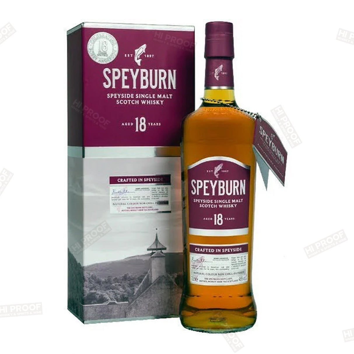 Speyburn Speyside Single Malt 18 years old Scotch Whisky 750ml - Hi Proof - Speyburn
