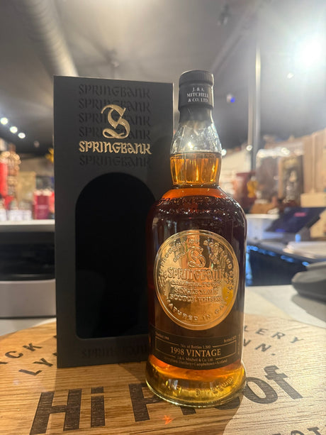 Springbank 1998 Vintage 96.6 Proof Single Malt Scotch Whisky 700mL - Hi Proof - Springbank
