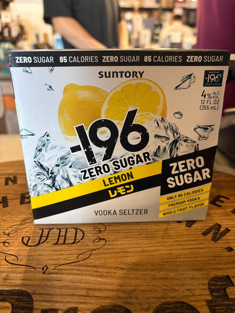 Suntory 196 Vodka Lemon Zero Sugar 355ml X 4can - Hi Proof - Suntory