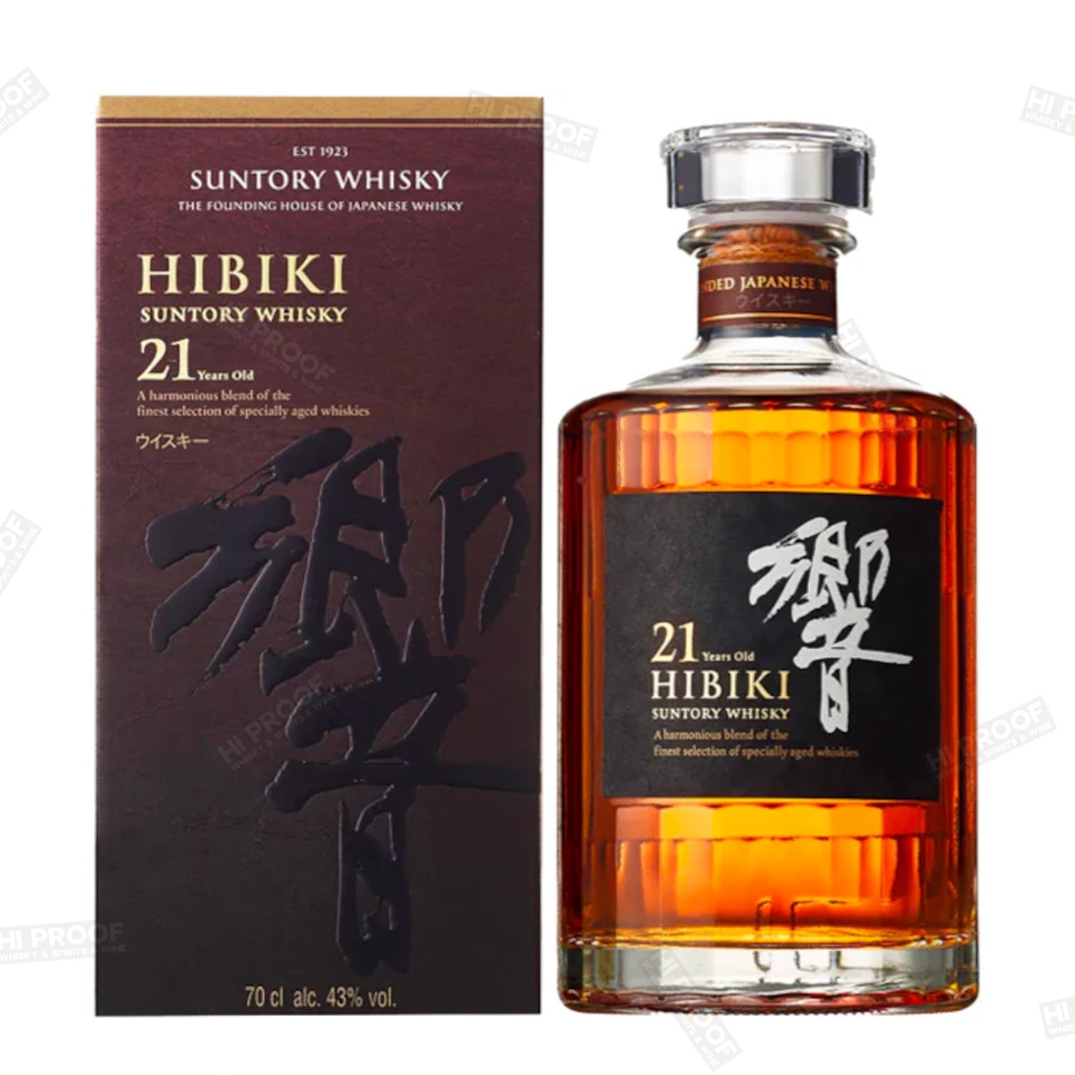 HIBIKI 21年 ブレンデッドウイスキー 750ml 空瓶 Suntory Hibiki 21 Year Japanese Whisky - Premium – Hi Proof