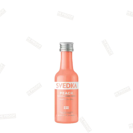 SVEDKA Peach Flavored Vodka 50ml - Hi Proof - Smirnoff