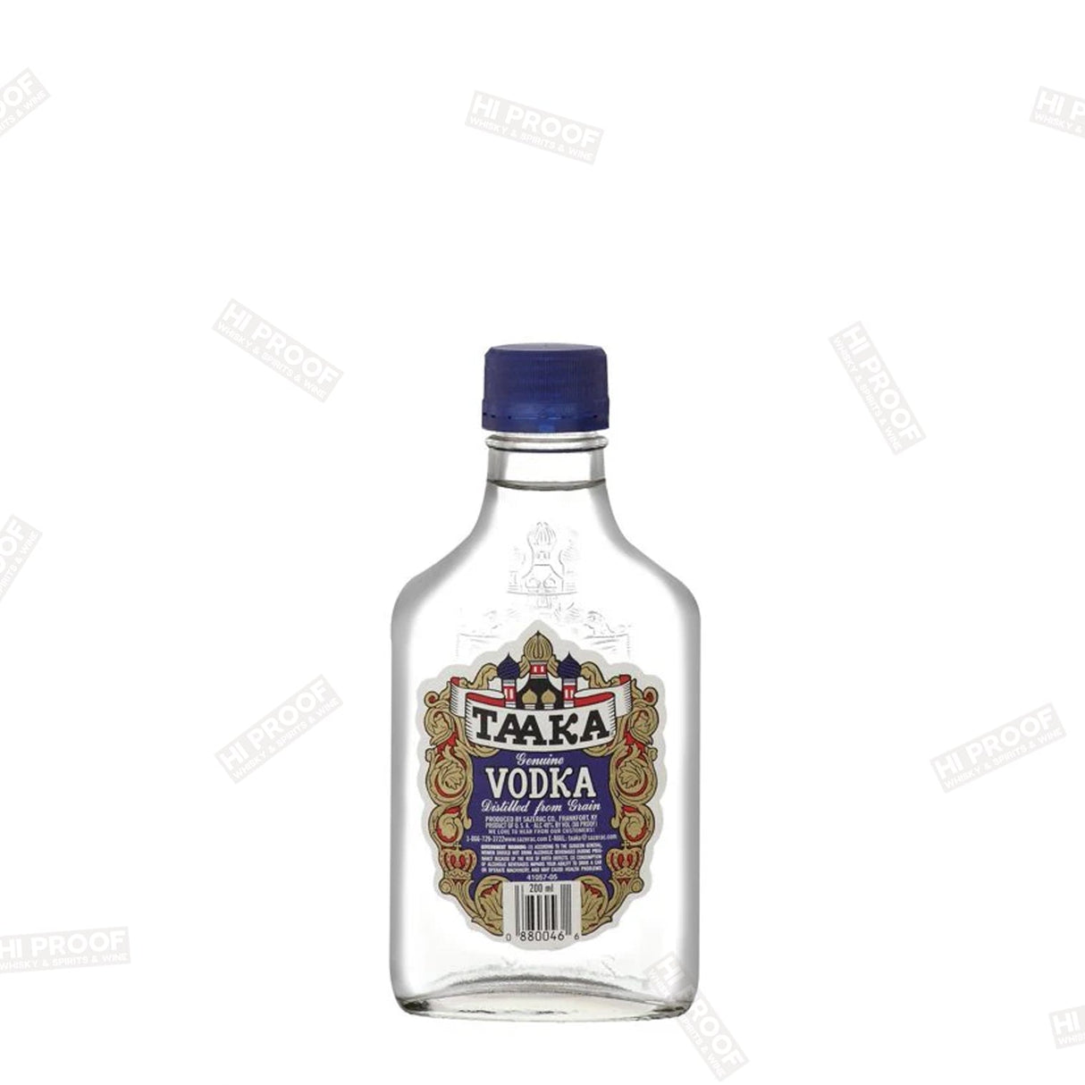 Taaka Vodka 80 Proof 200ML - Hi Proof - Taaka