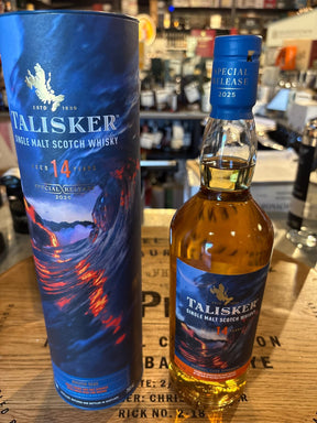Talisker 14 Year Natural Cask Strength Single Malt Scotch Whisky 750ml 2025 release - Hi Proof - Talisker