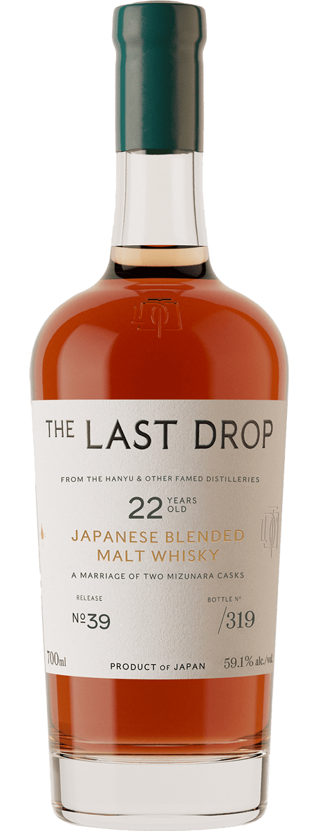 THE LAST DROP NO. 39 22 YEAR OLD JAPANESE BLENDED MALT WHISKY - Hi Proof - LAST DROP