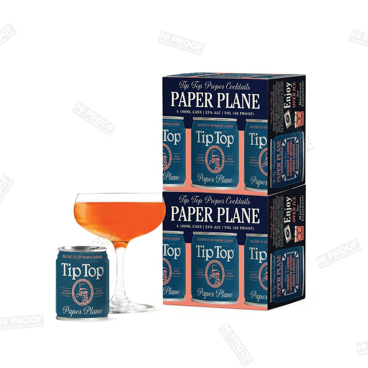 Tip Top Paper Plane 100ml x 4can - Hi Proof - Tip top