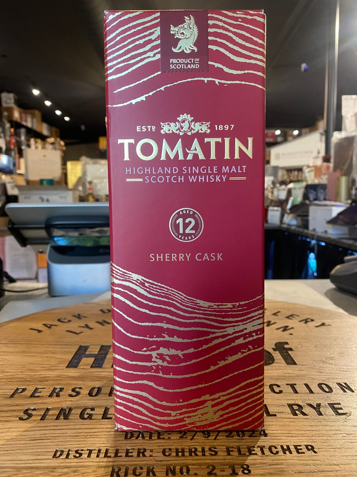 Tomatin 12 Year Single Malt Sherry Cask 80proof 700mL - Hi Proof - Tomatin