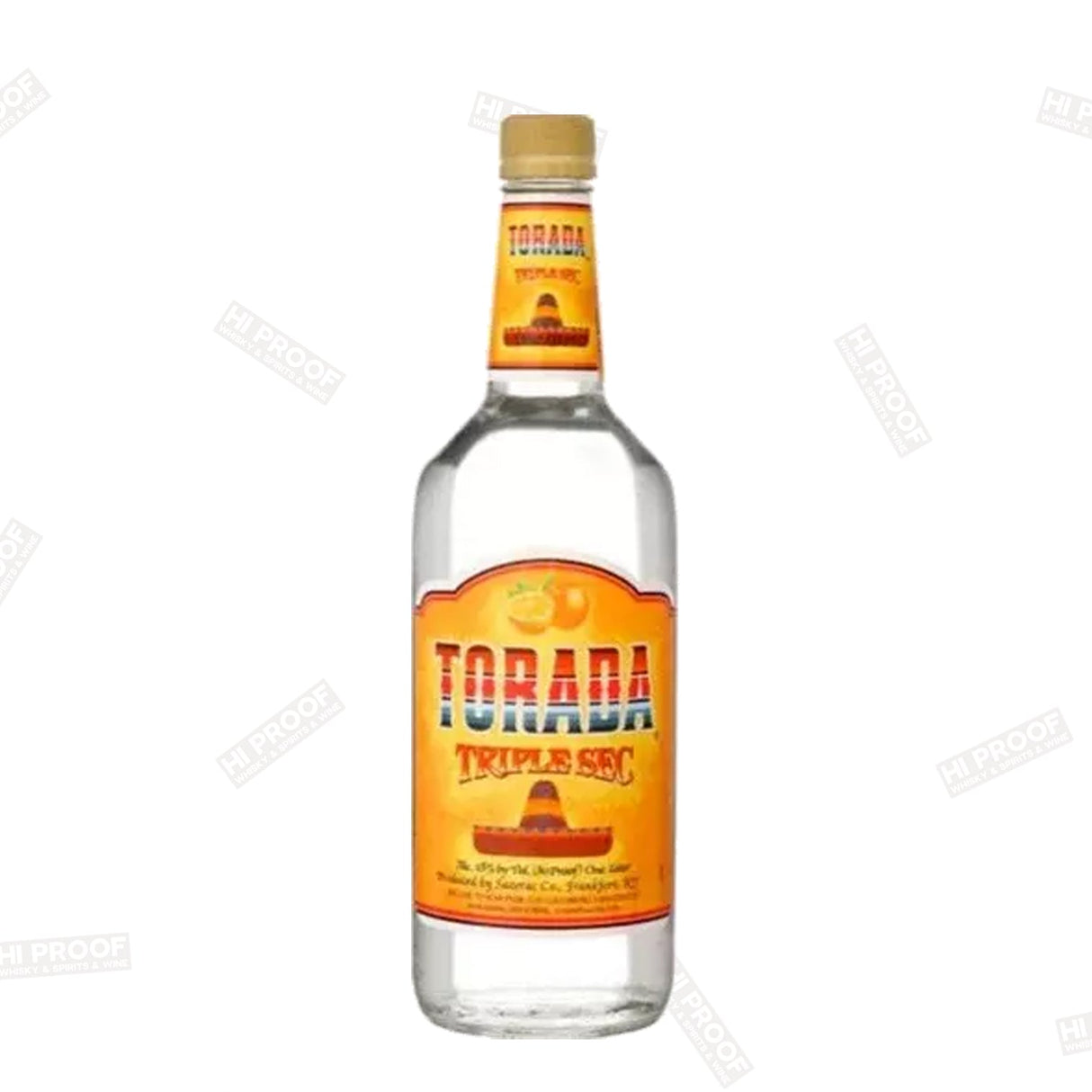 Torada Triple Triple Sec Orange Liqueur 1 L - Hi Proof - Torada