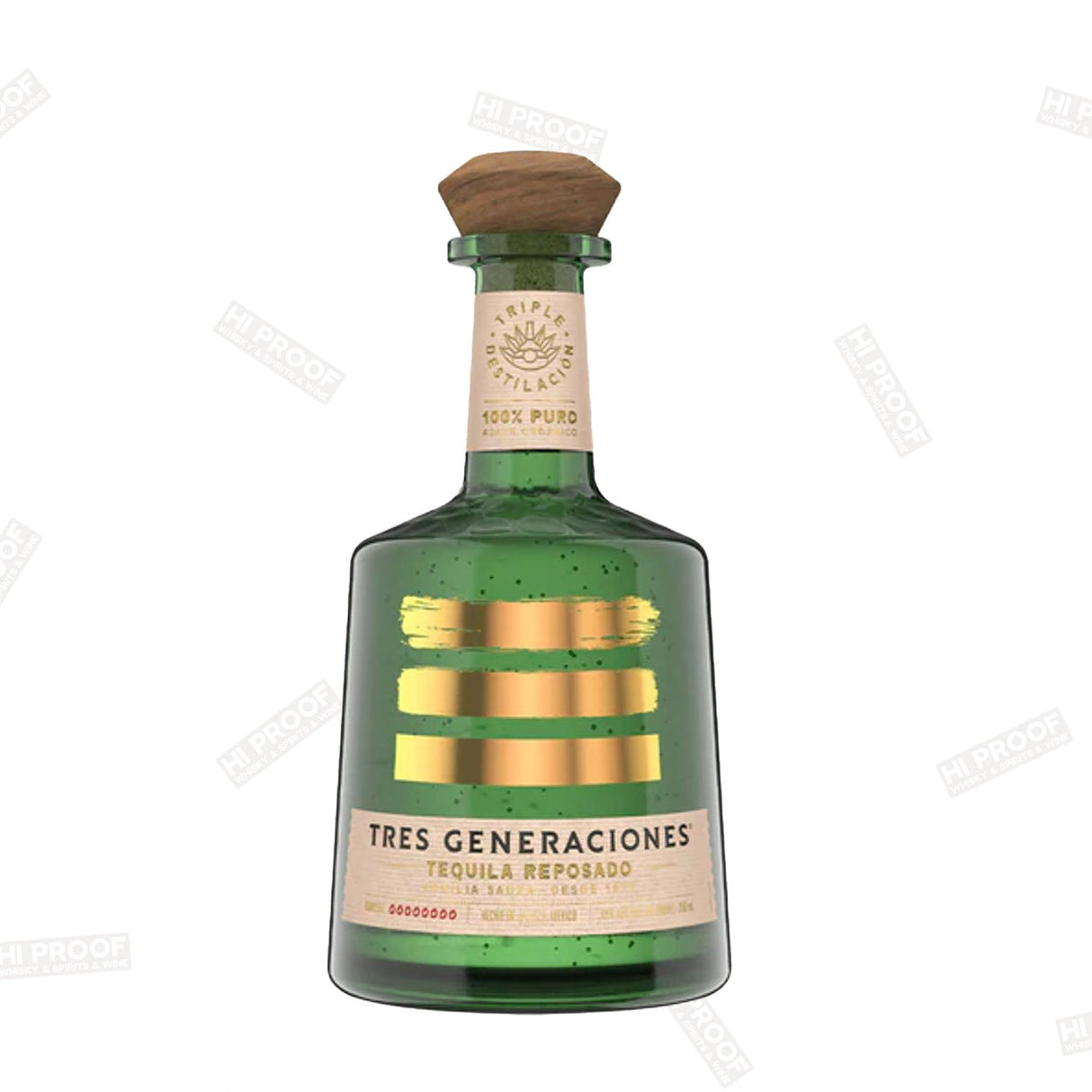 Tres Generaciones Reposado Tequila 750ml - Premium 100% Blue Agave Triple - Distilled Mexican Tequila - Hi Proof - Tres Generaciones