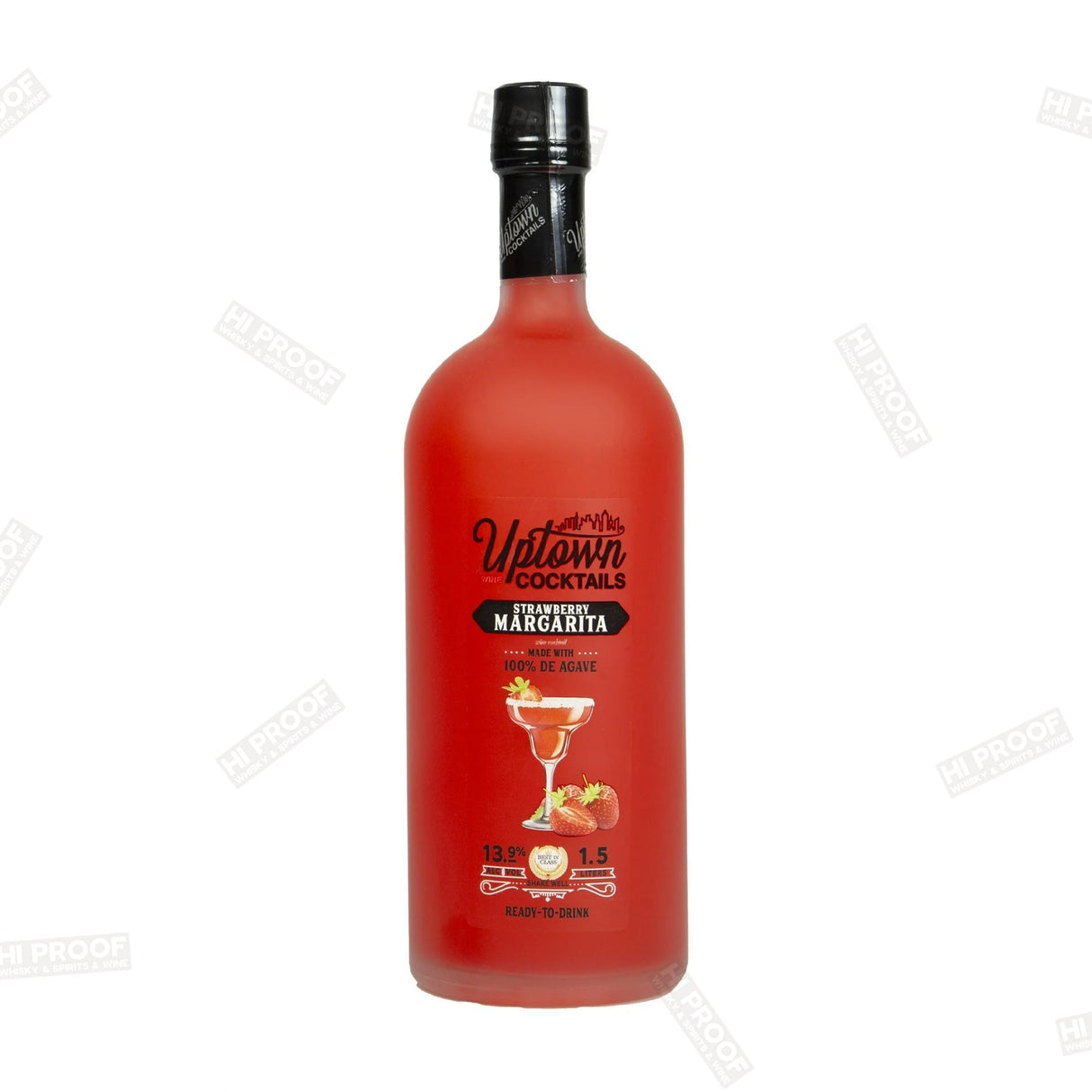 Uptown Cocktail Strawberry Margarita. 1.5L - Hi Proof - Uptown