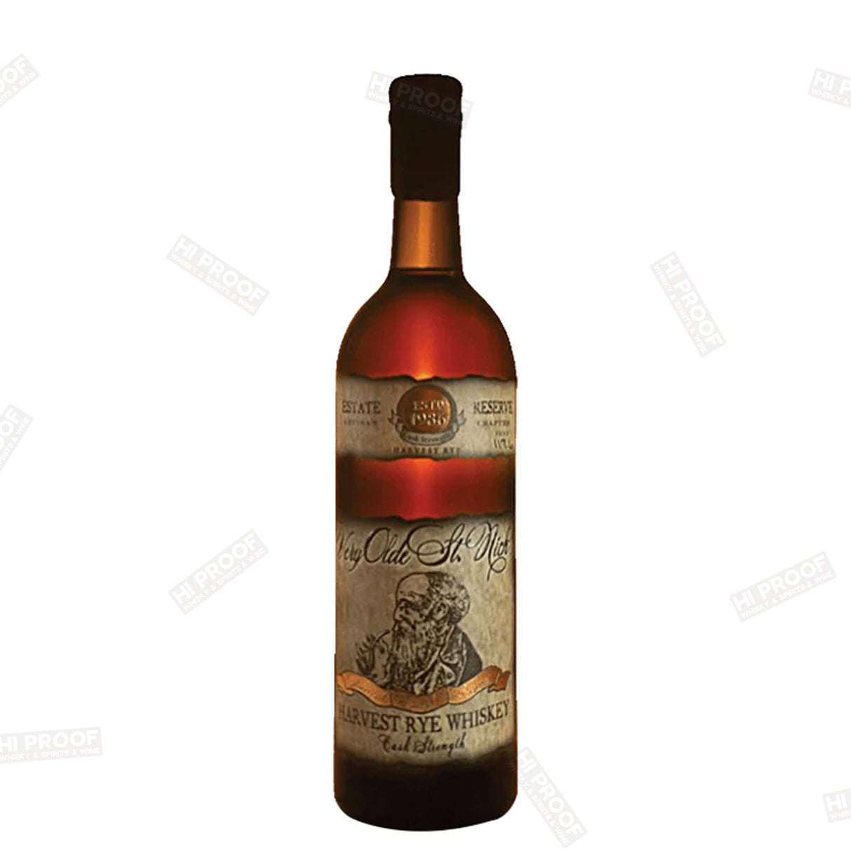 Very Olde St. Nick Harvest Cask Strength Rye Whiskey 750ml - Hi Proof - Very Olde St