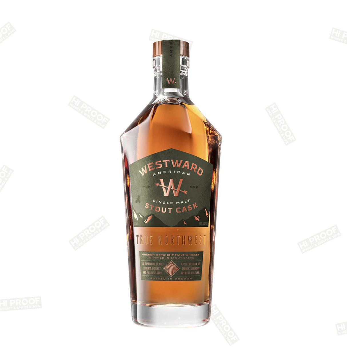Westward Oregon Stout Cask American Single Malt Whiskey 750ml - Hi Proof - Westward
