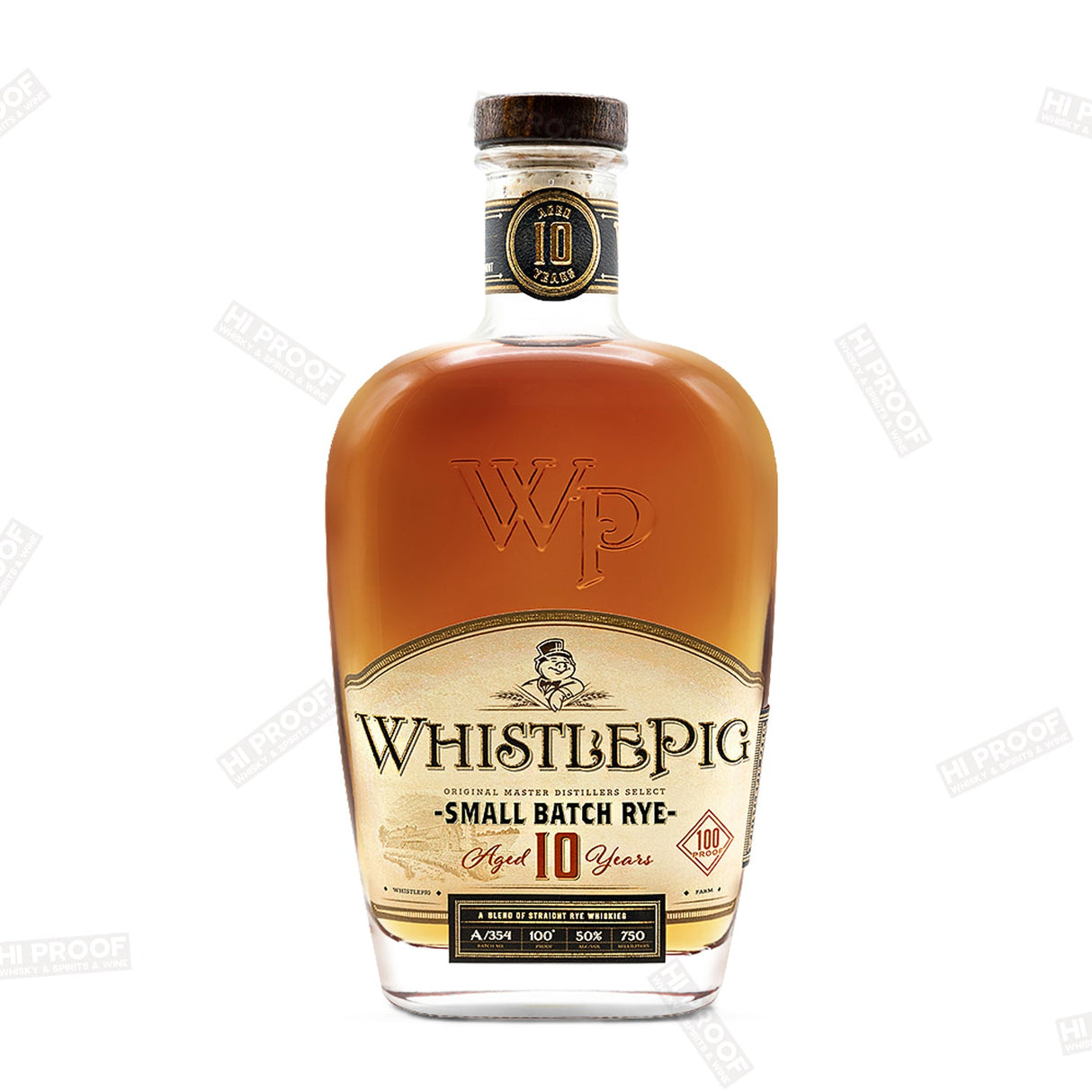 WhistlePig 10 Year Old Straight Rye Whiskey 750ml - Hi Proof - WhistlePig