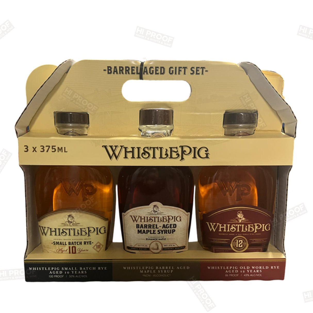 WhistlePig Barrel Aged Gift Set (3x375ml) - Hi Proof - WhistlePig