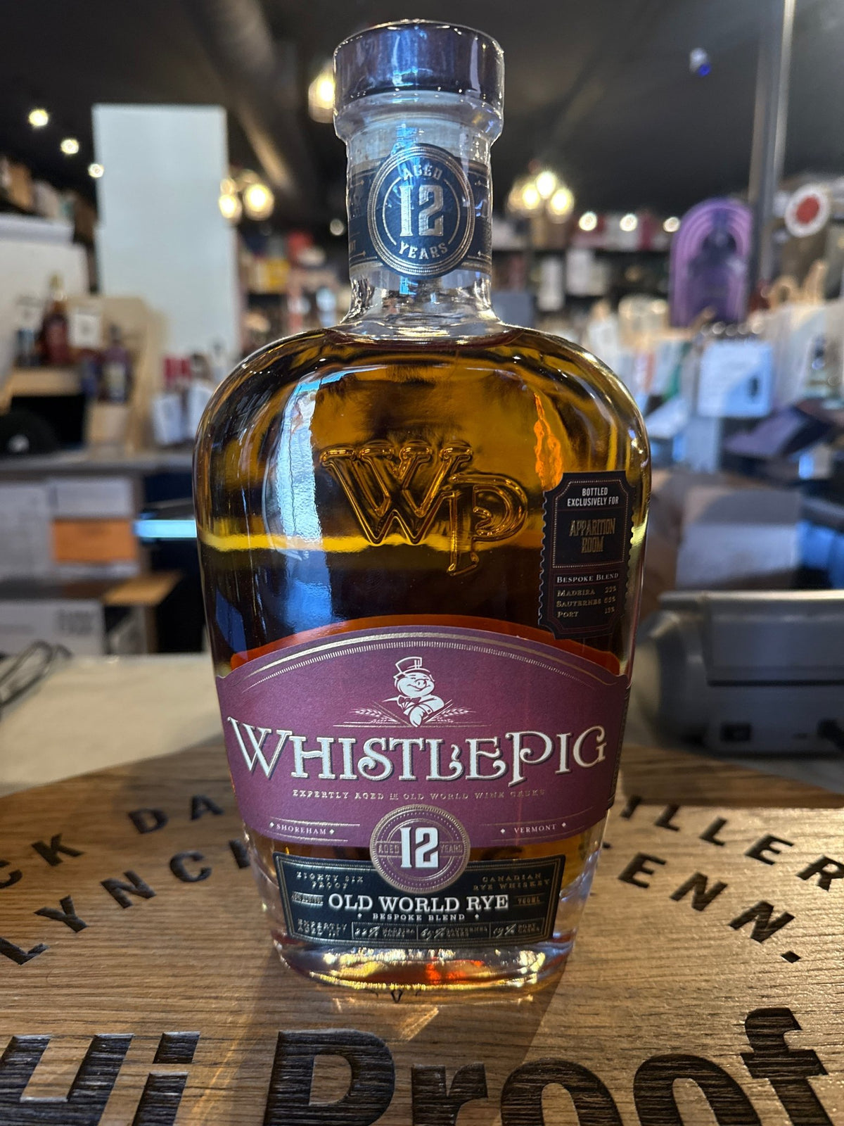 Whistlepig Old World Rye 12 year Bespoke Blend 750ml - Hi Proof - WhistlePig