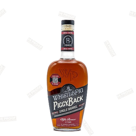 WhistlePig Piggy Back Single Barrel Alfa Romeo F1 Team Rye Whiskey 750ml - Hi Proof - WhistlePig