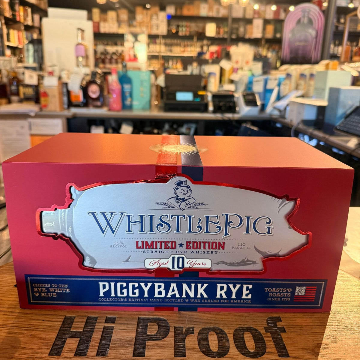 Year 110 WhistlePig PiggyBank Rye 10 Year 110 Proof 1L – Hi Proof