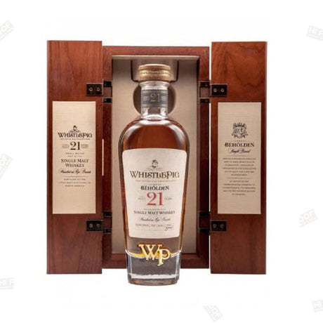 WhistlePig The Beholden 21 Year Single Malt Whiskey 750ml - Hi Proof - WhistlePig
