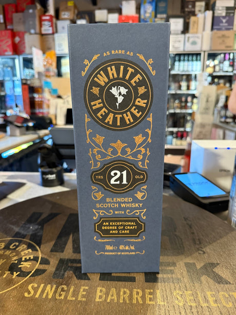 White Heather 21 Year 48% Alc Blened Scotch whisky 700ml - Hi Proof - White Heather