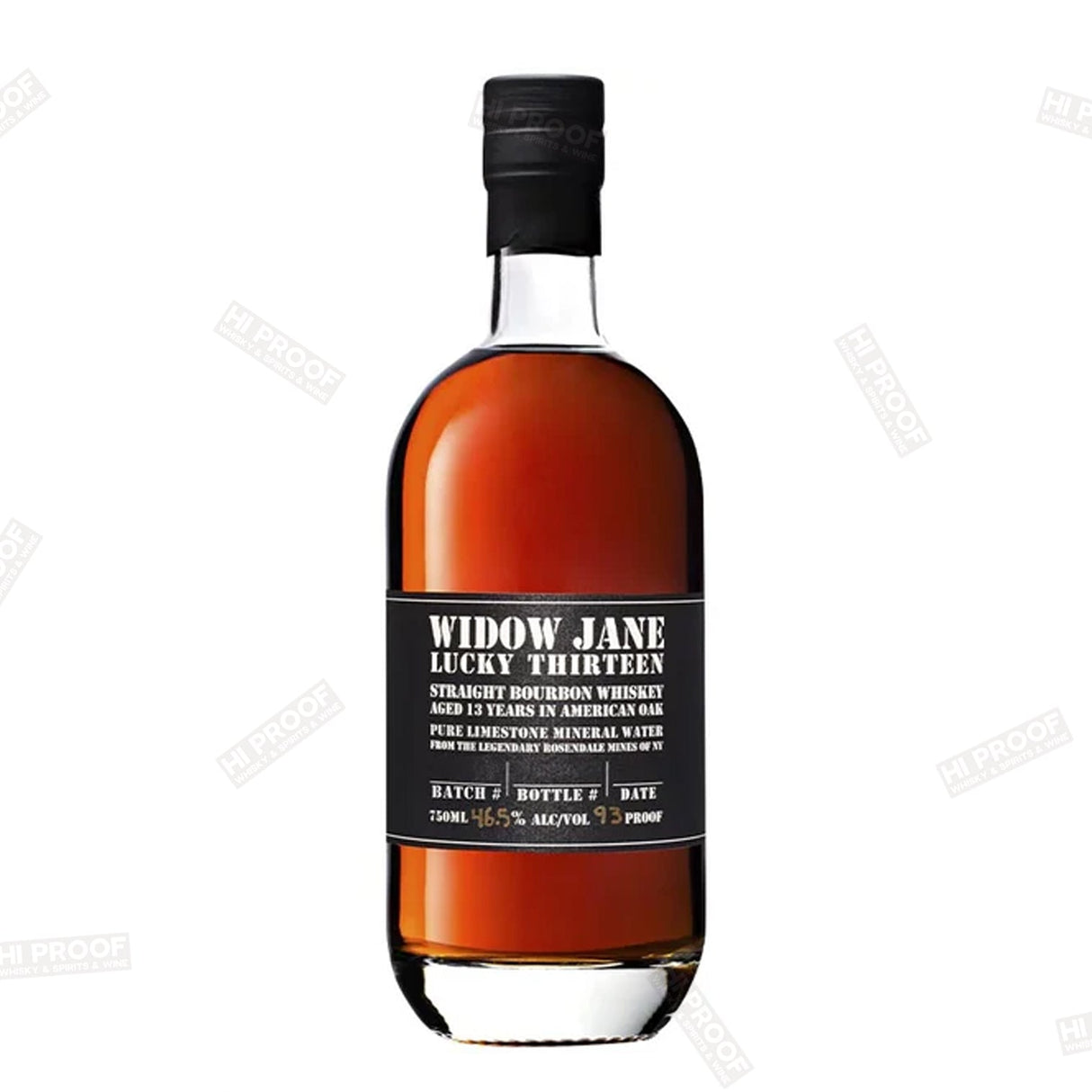 Widow Jane Lucky Thirteen Bourbon 13 year old 750 ml - Hi Proof - Widow Jane