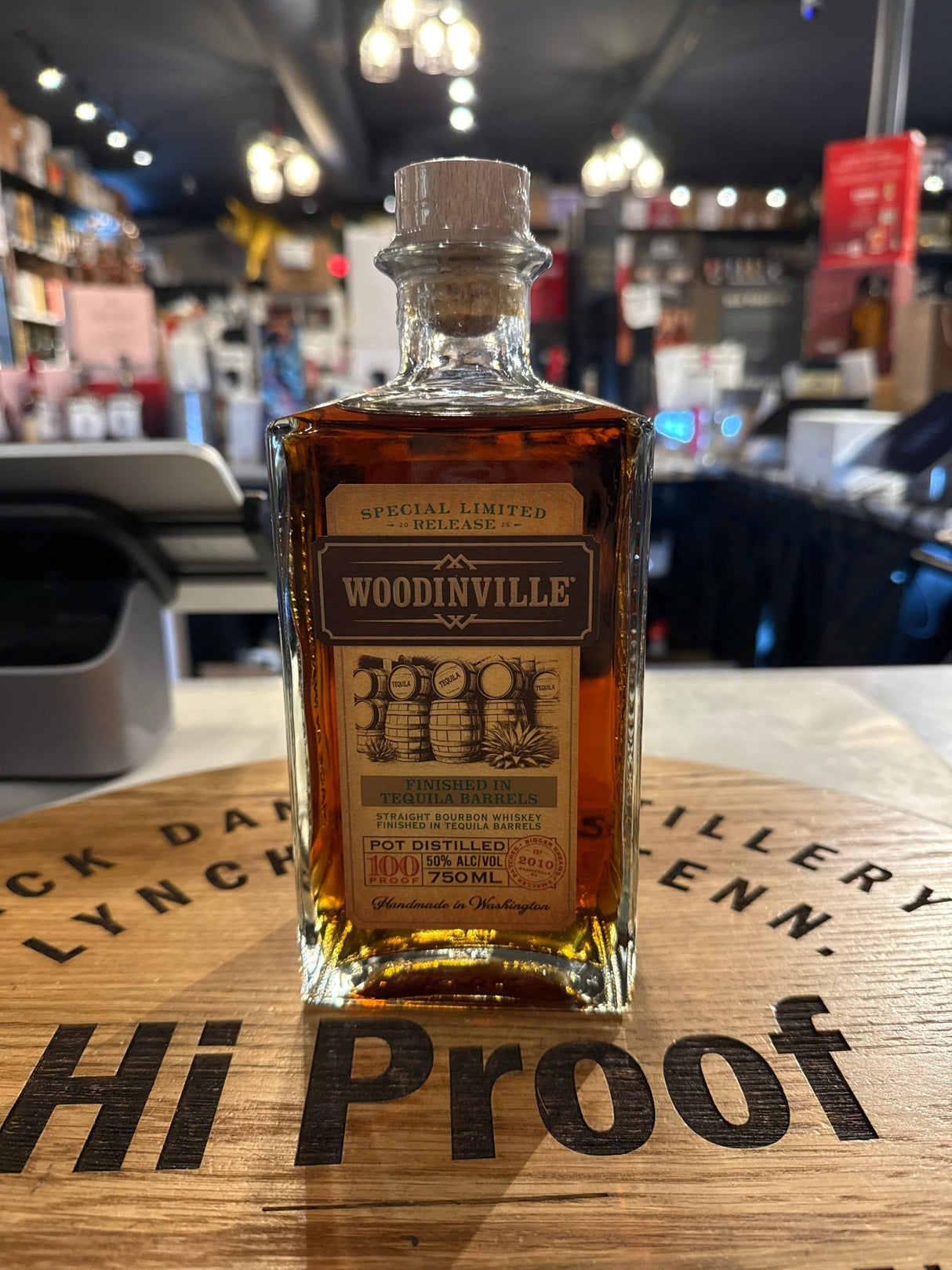 Woodinville Straight Bourbon Finished in Tequila Barrel 750mL - Hi Proof - Woodinville
