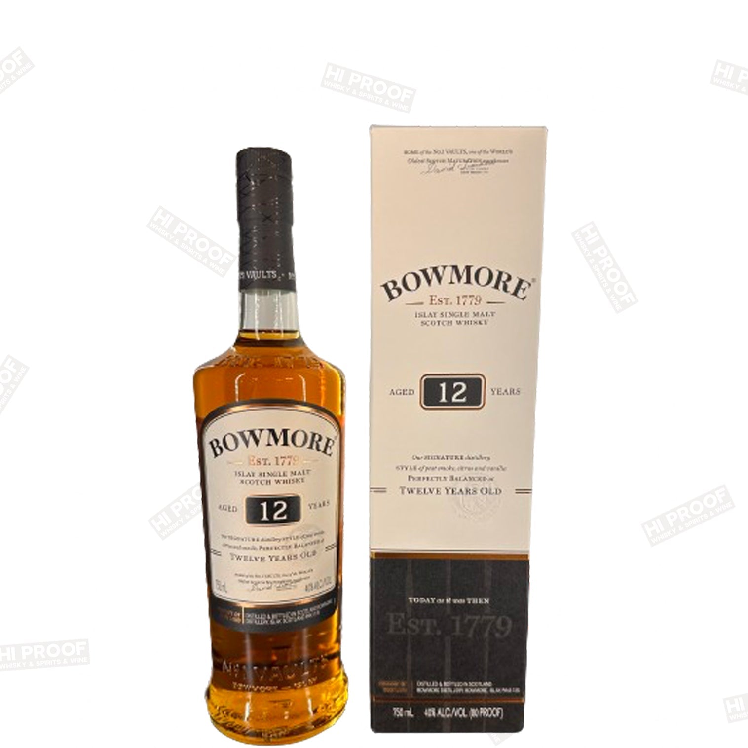 Bowmore 12 Year Islay Single Malt Scotch 750ml – Hi Proof