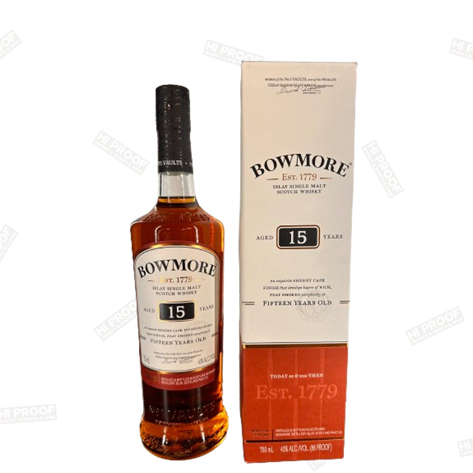 Bowmore 15 Year Darkest Sherry Cask Scotch – Hi Proof