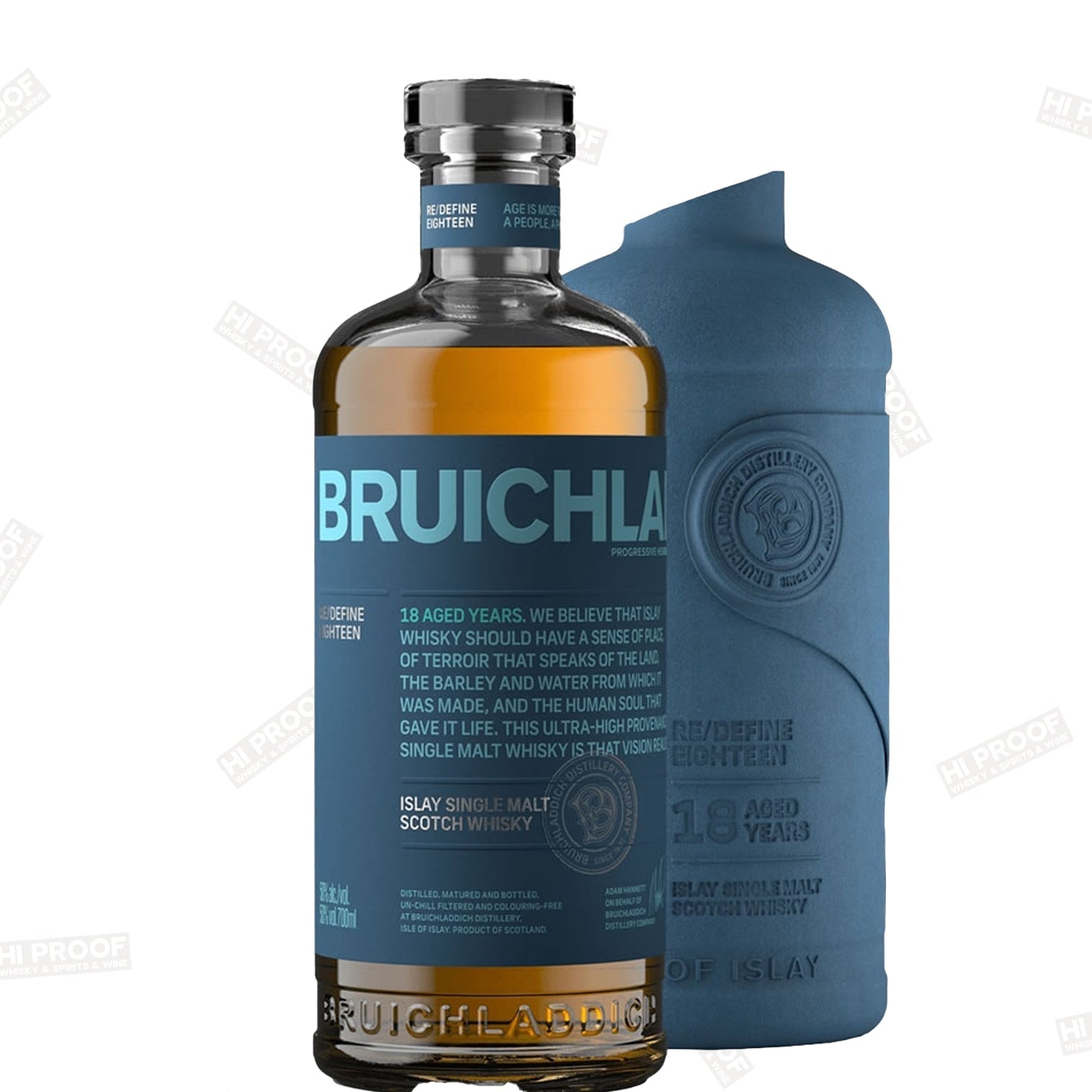 BRUICHLADDICH 18年 シングルモルトウイスキー Bruichladdich 18 Year Islay Single Malt Whisky – Hi Proof