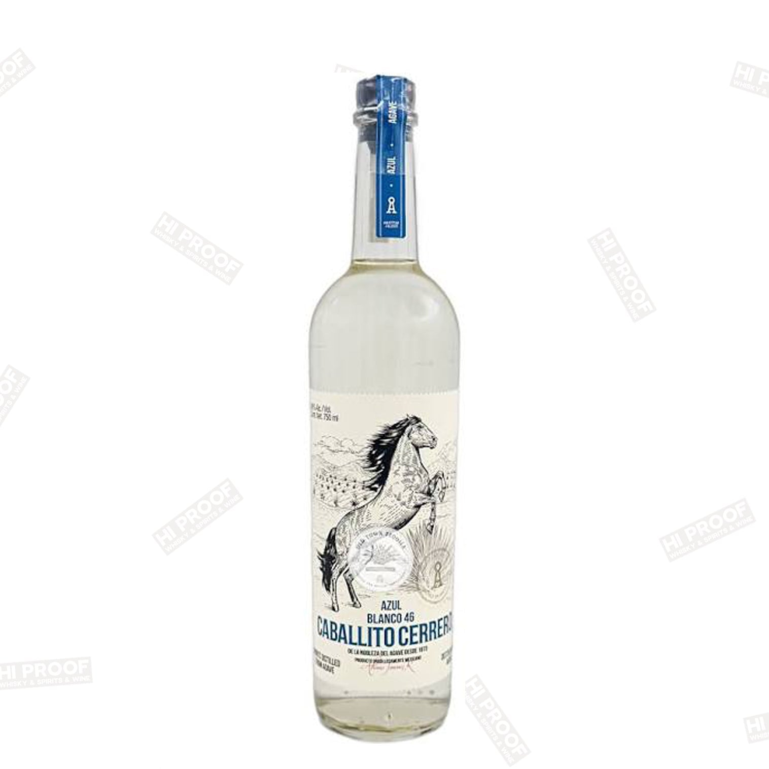 Caballito Cerrero Azul Blanco Tequila - 100% Blue Agave – Hi Proof