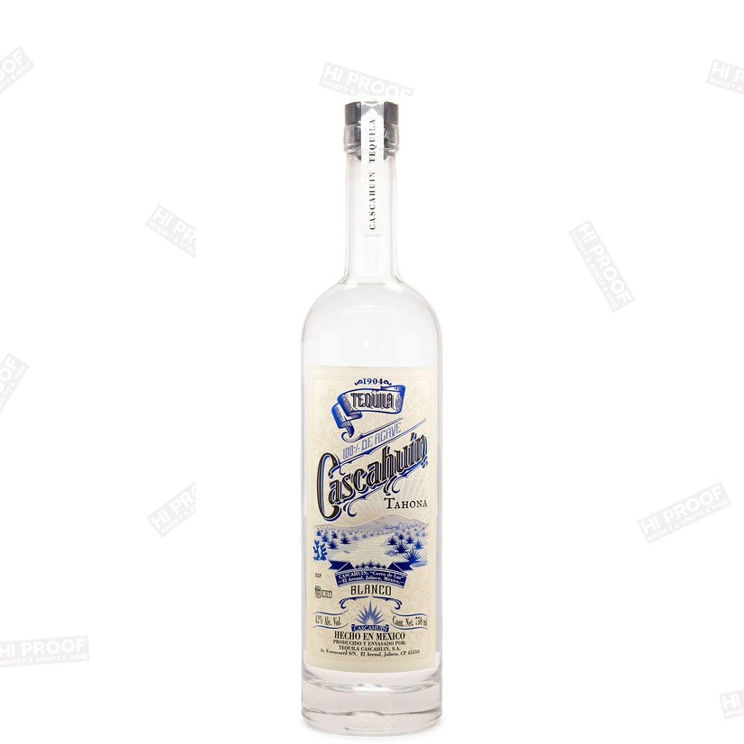 Cascahuin Tahona Blanco Tequila - Artisanal 42% – Hi Proof