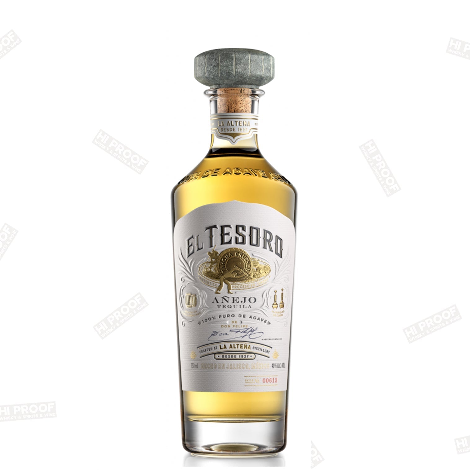El Tesoro Anejo Tequila 750ml - Additive Free – Hi Proof