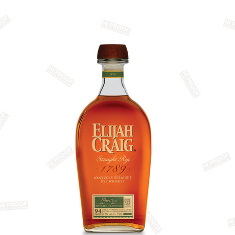 ELIJAH CRAIG STRAIGHT RYE 750ml - Hi Proof - Elijah craig