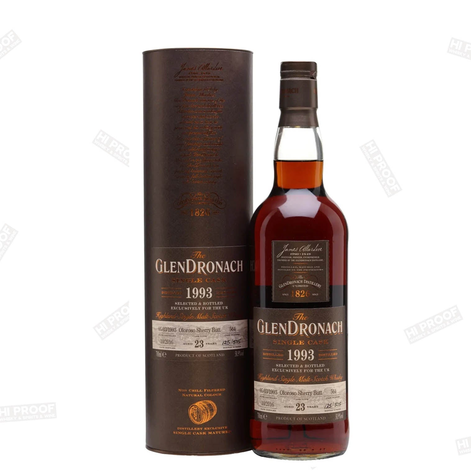 GlenDronach 1993 28 Year Cask 4197 - 104.6 Proof – Hi Proof