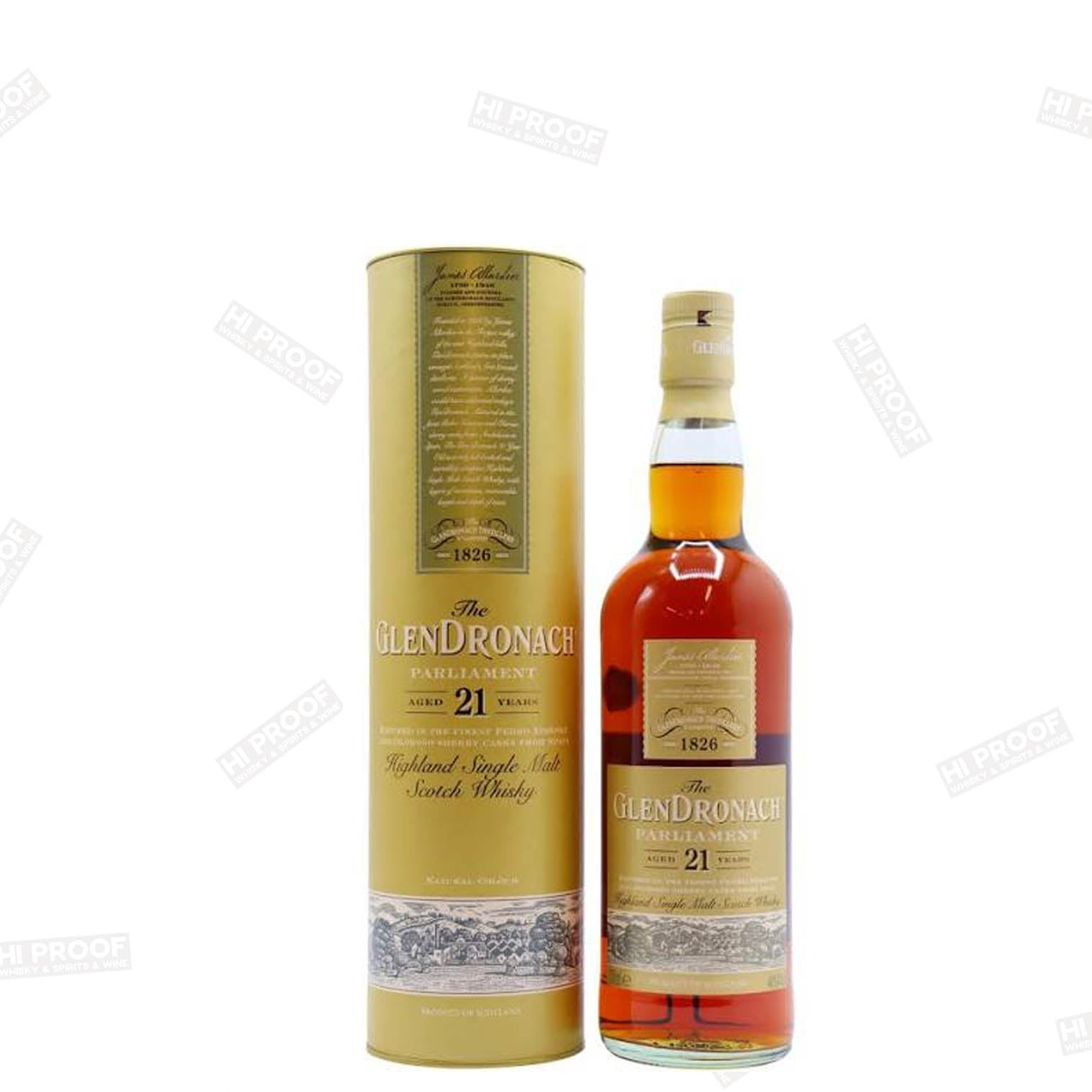 GlenDronach Parliament 21 Year Scotch Whisky 2022 – Hi Proof