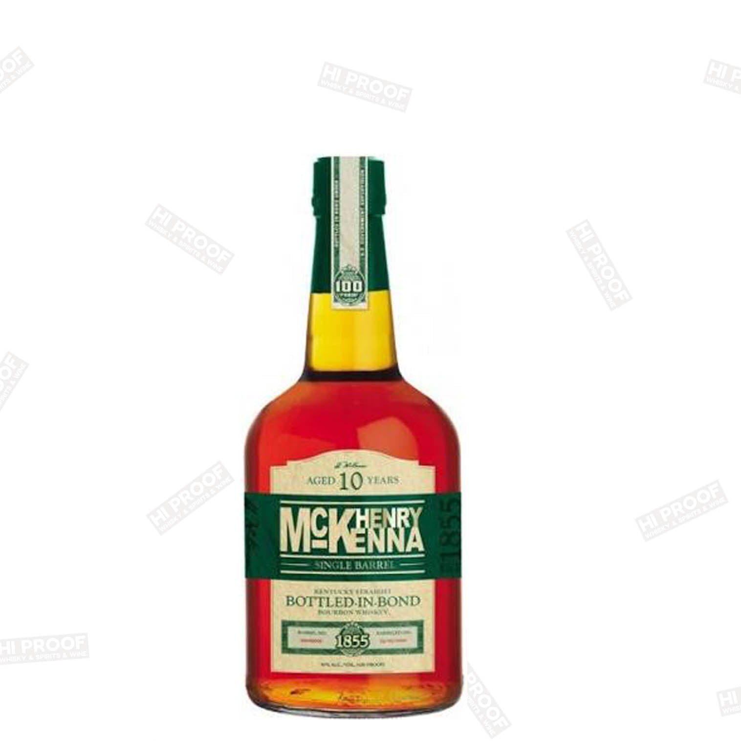 Henry McKenna Single Barrel 10 Year Old Bourbon Whiskey – Hi Proof