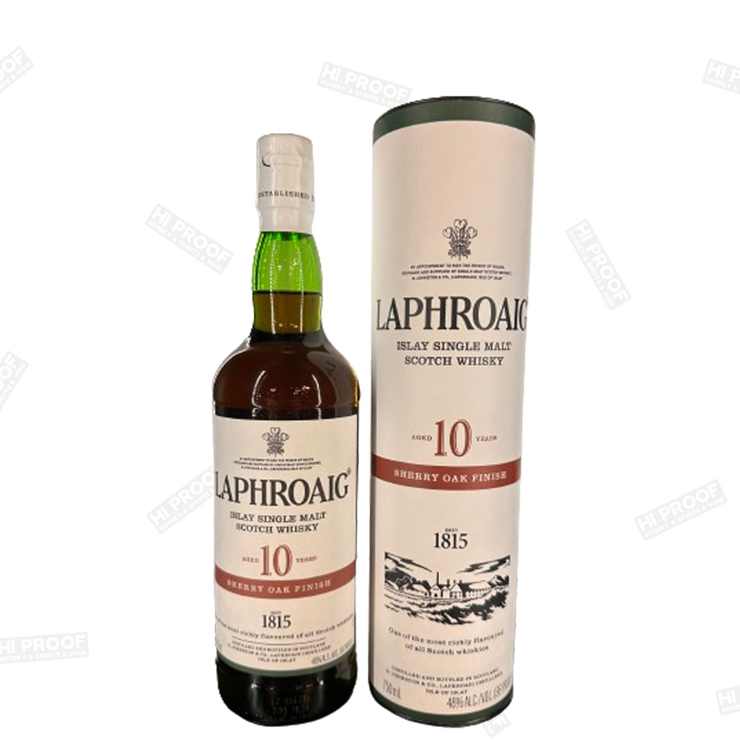 Laphroaig 10 Year Sherry Oak Finish Islay Scotch – Hi Proof