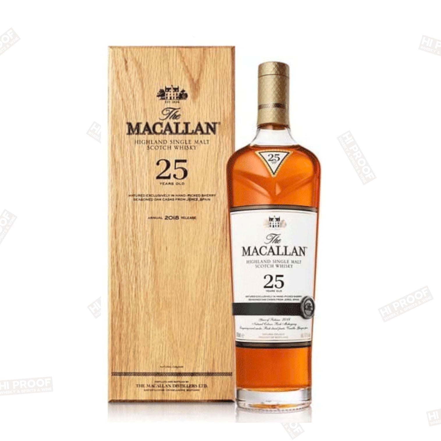 Macallan 25 Year Single Malt Scotch - Premium – Hi Proof