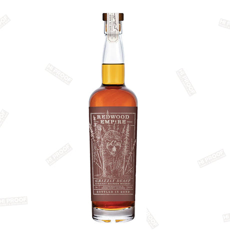 Redwood Empire Grizzly Beast Straight Bourbon Whiskey Bottled in Bond - Hi Proof - Redwood Empire