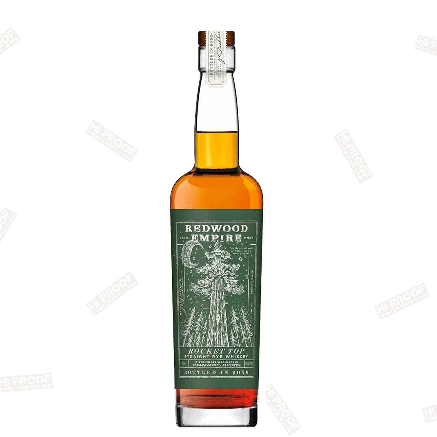 Redwood Empire Rocket Top Straight Rye Whiskey Bottled in Bond