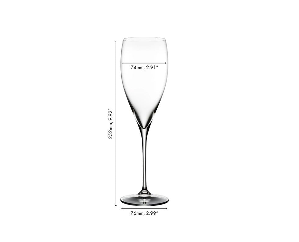 RIEDEL VINUM VINTAGE CHAMPAGNE GLASS SET OF 2 - Hi Proof - Riedel