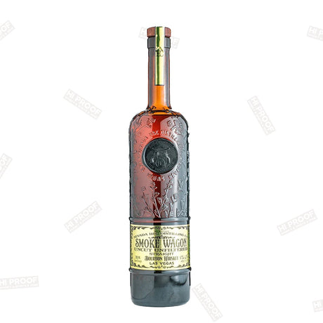 Smoke Wagon Uncut Unfiltered Straight Bourbon Whiskey 750ml - Hi Proof - Smoke Wagon