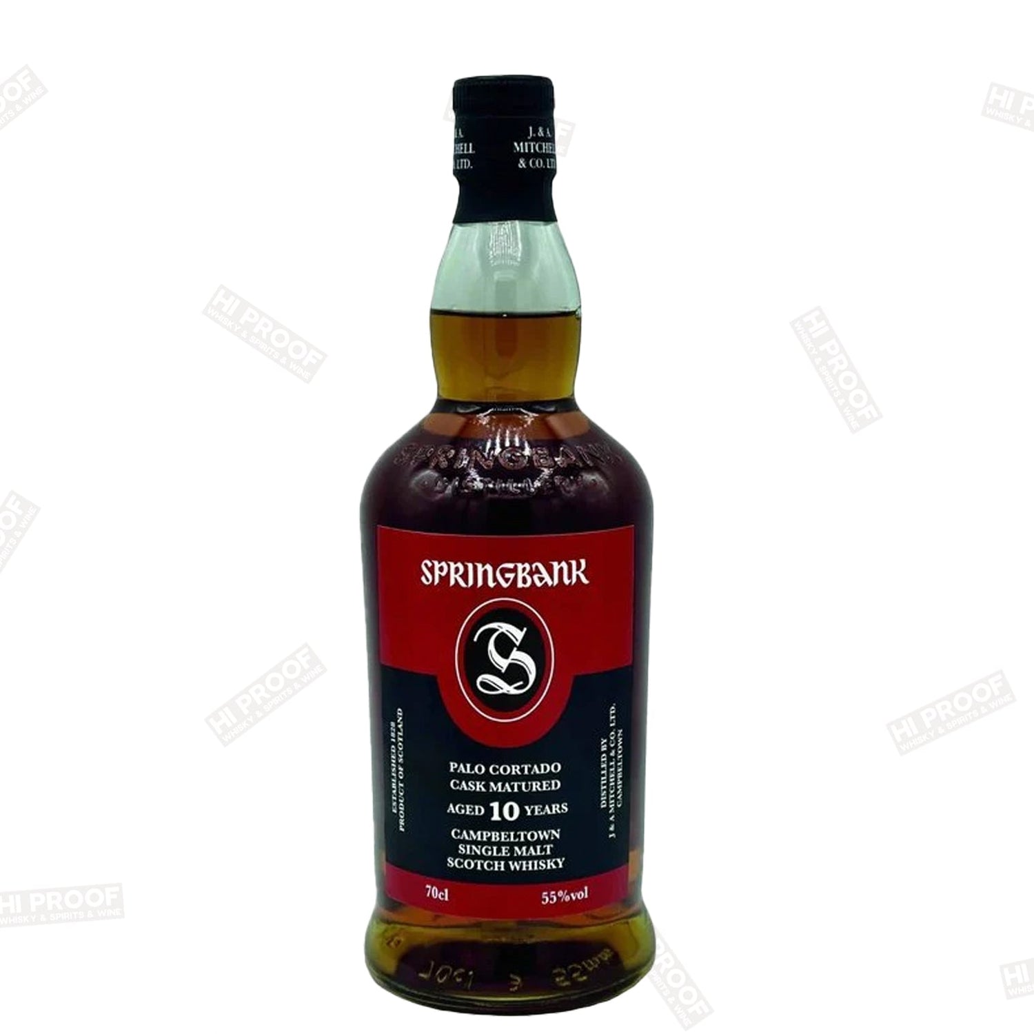 Springbank 10 Year Old Palo Cortado Cask Strength 110PF - Hi Proof - Spring bank
