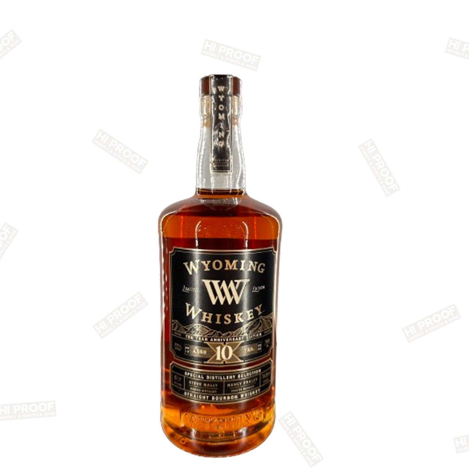 Wyoming Whiskey 10 Year Anniversary Bourbon – Hi Proof